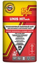 Юнис (UNIS) Hi Tech технологичный плиточный клей, 25кг